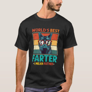 Worlds Best Farter I Mean Father t shirt Best Cat