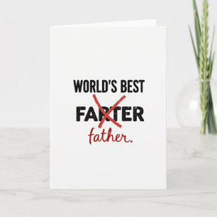 Worlds Best Father Art Card