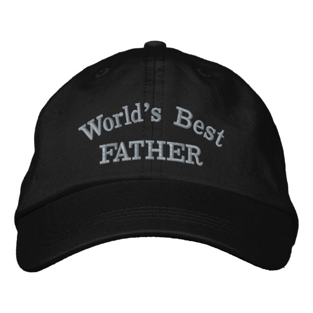 World's Best Father Embroidered Hat (Front)