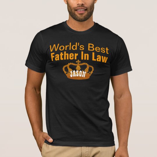 World's Best FATHER IN LAW Vintage Gold Crown A10 T-Shirt