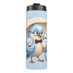 World's Best Father Thermal Tumbler Cute Bird Gift