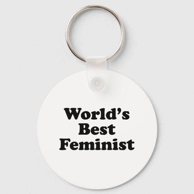 World's Best Feminist Key Ring (Front)