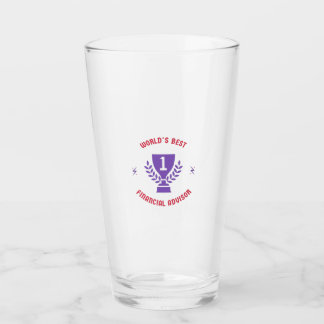 World's best financial advisor glass