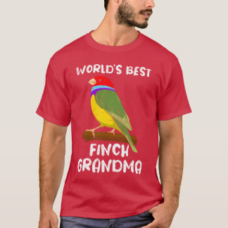 Worlds best Finches Grandma Bird lover Granny girl T-Shirt