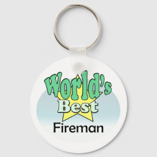 World's Best Fireman Key Ring