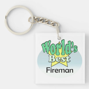 World's best Fireman Key Ring
