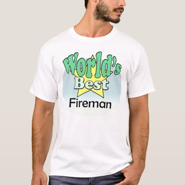 World's Best Fireman T-Shirt (Front)