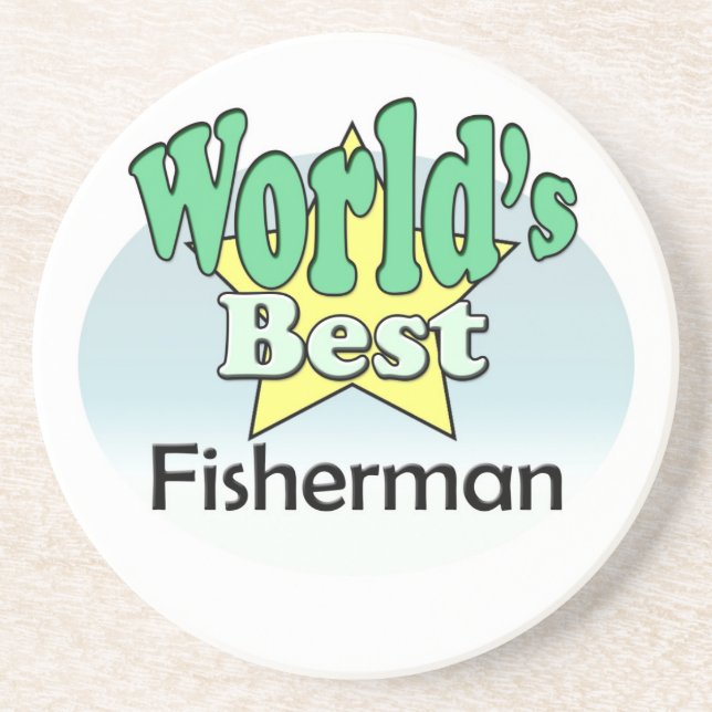 World's best Fisherman Coaster (Front)