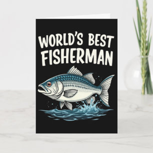World's Best Fisherman Fishing Enthusiast  Card