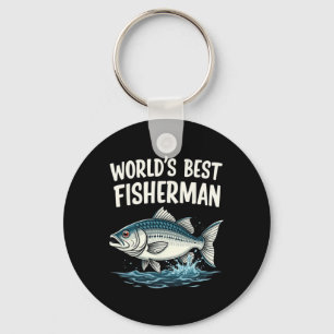 World's Best Fisherman Fishing Enthusiast Key Ring