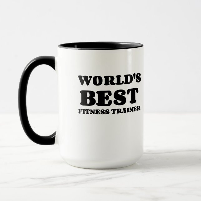 WORLD'S BEST FITNESS TRAINER MUG (Left)
