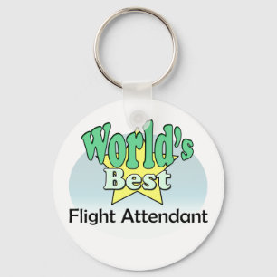 World's Best Flight Attendant Key Ring