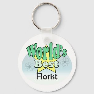 World's Best Florist Key Ring