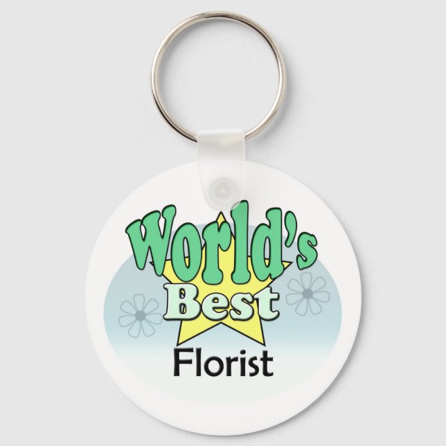 World's Best Florist Key Ring (Front)