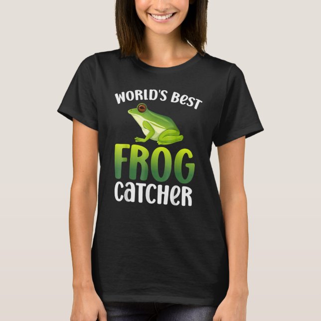 World's Best Frog Catcher   Boys Girls Kids Frog H T-Shirt (Front)