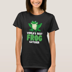 World's Best Frog Catcher Boys Girls Kids Frog Hun T-Shirt