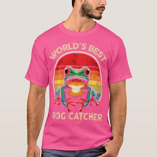 Worlds Best Frog Catcher Funny Toddler Boy Frog T-Shirt (Front)
