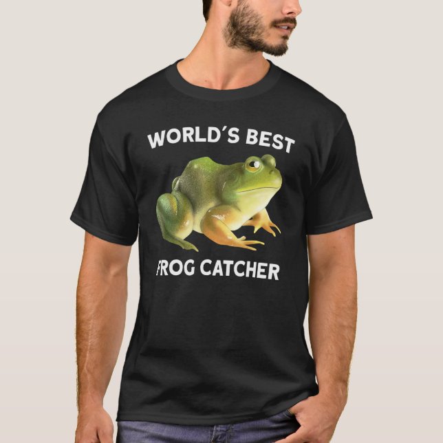 Worlds best frog catcher kids boy and girls 1 T-Shirt (Front)