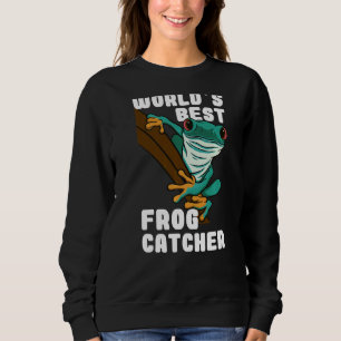 Worlds best frog catcher kids boy and girls 2 sweatshirt