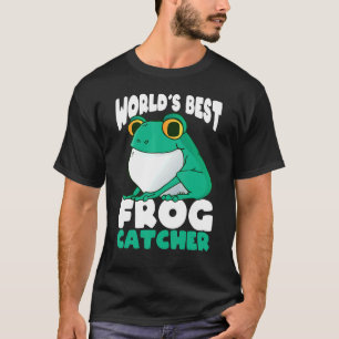 Worlds best frog catcher kids boy and girls 5 T-Shirt