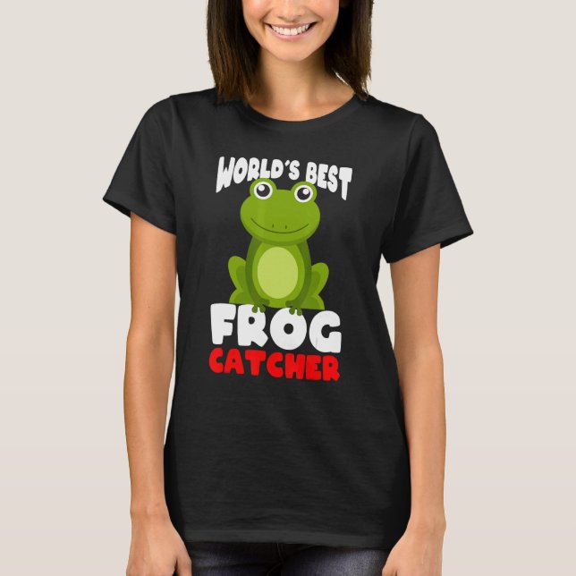 Worlds best frog catcher kids boy and girls T-Shirt (Front)