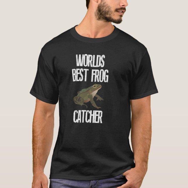 World's Best Frog Catcher Kids Girls Frog Hunter T-Shirt (Front)