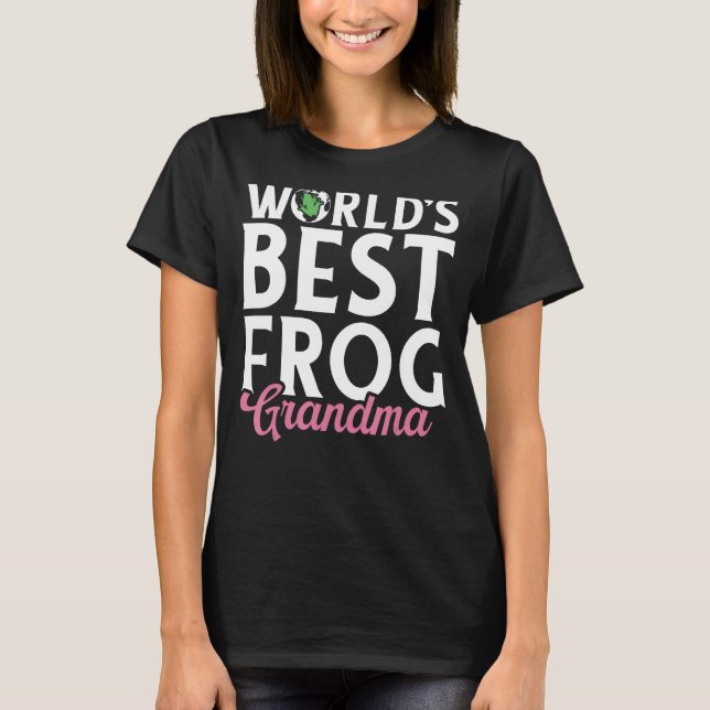 Worlds best Frog Grandma T-Shirt (Front)