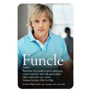 World's Best Funcle Uncle Definition Photo Magnet