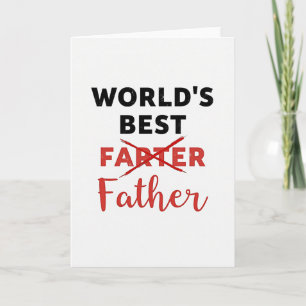 Worlds Best Funny Father Card