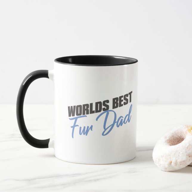 Worlds best fur dad mug (With Donut)