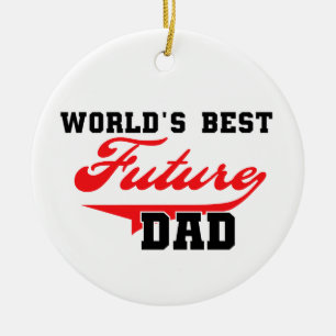 World's Best Future Dad Gifts Ceramic Tree Decoration
