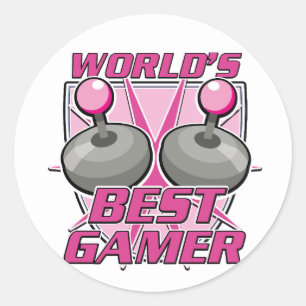 World's Best Gamer Classic Round Sticker