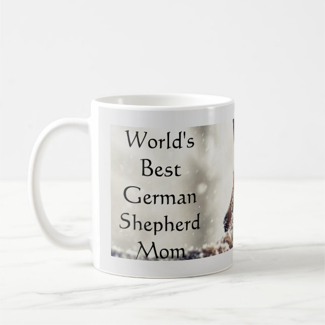 World's Best German Shepherd Mum Coffee Mug (Left)