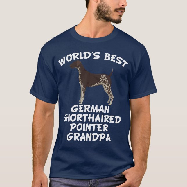 World's Best German Shorthaired Pointer Grandpa T-Shirt (Front)