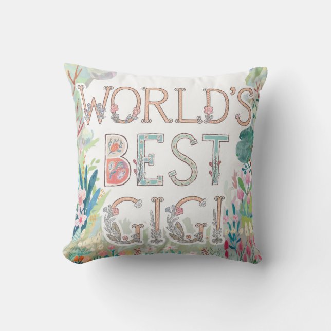 World's BEST GIGI Grandma Gift Birthday Christmas  Cushion (Front)
