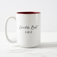 World's Best Gigi & Most Loved Personalised Mug