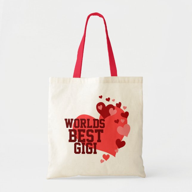 Worlds Best GiGi Personalised Tote Bag (Front)