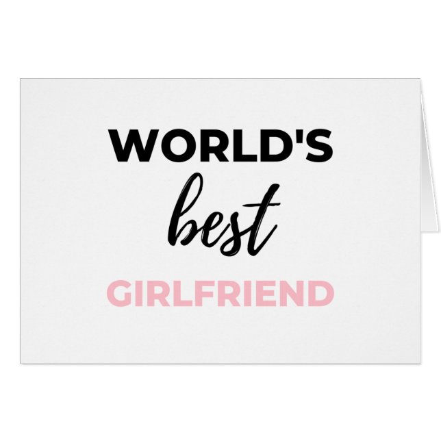 World's Best Girlfriend Black (Front Horizontal)