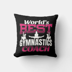 World's Best Girls Gymnastics Coach Cushion