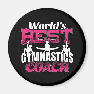World's Best Girls Gymnastics Coach Magnet