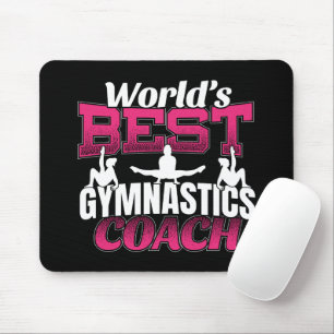 World's Best Girls Gymnastics Coach Mouse Mat