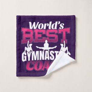 World's Best Girls Gymnastics Coach Wash Cloth