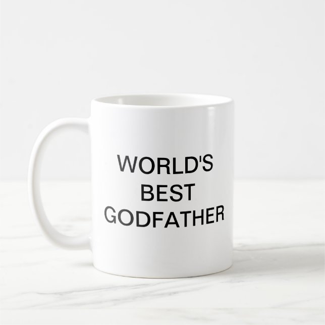World's best godfather coffee mug (Left)