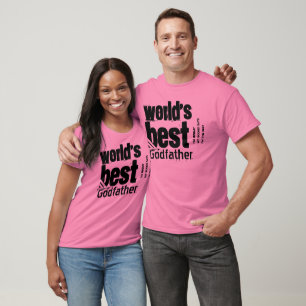 World's Best Godfather or Any Family Role Gray T-Shirt