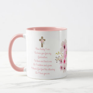 World's Best GODMOTHER MUG POEM, Personalised