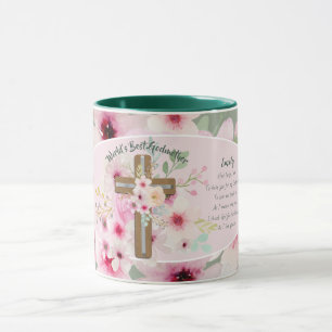 World's Best GODMOTHER MUG POEM, Personalised