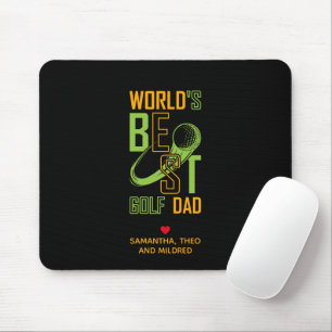 World's Best Golf  Dad   Dad Gifts Mouse Mat