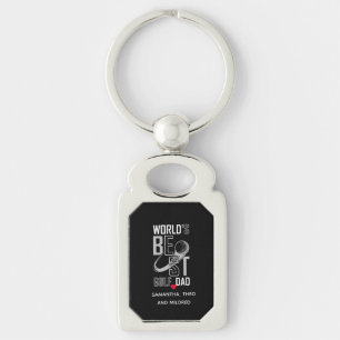 World's Best Golf Dad – Funny & Thoughtful Gift Key Ring