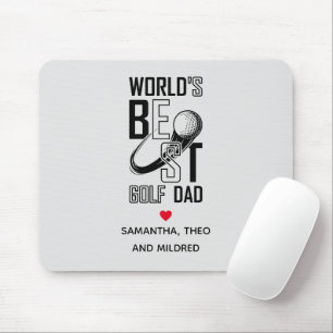 World's Best Golf Dad – Funny & Thoughtful Gift Mouse Mat