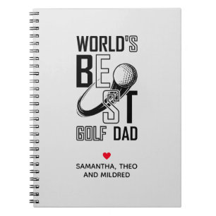 World's Best Golf Dad – Funny & Thoughtful Gift Notebook